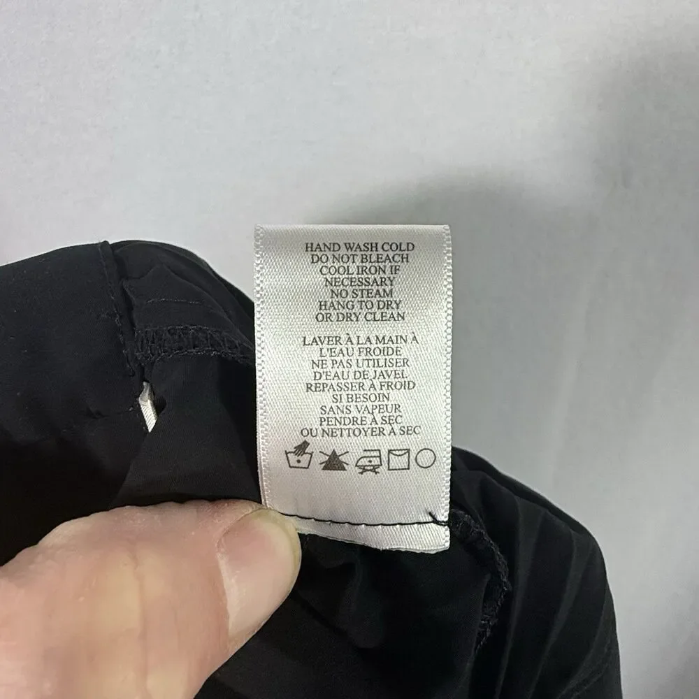 NEW A.L.C Black Accordion Pleated 3" Pull On Dress Shorts Size 0 Pockets Boho - Picture 9 of 9